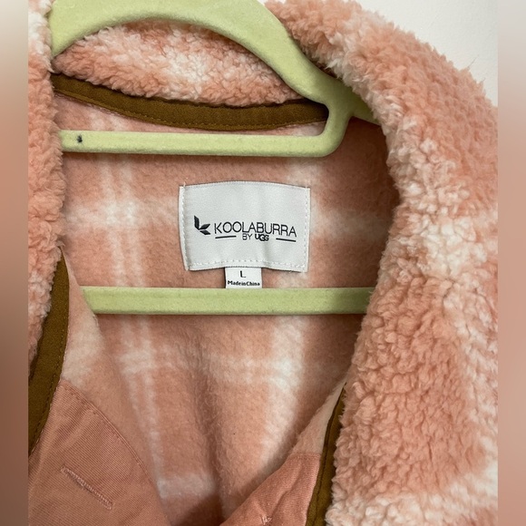 NWOT Koolaburra by UGG Cozy Plaid Sherpa Shirt Jacket/Shacket - Picture 5 of 9